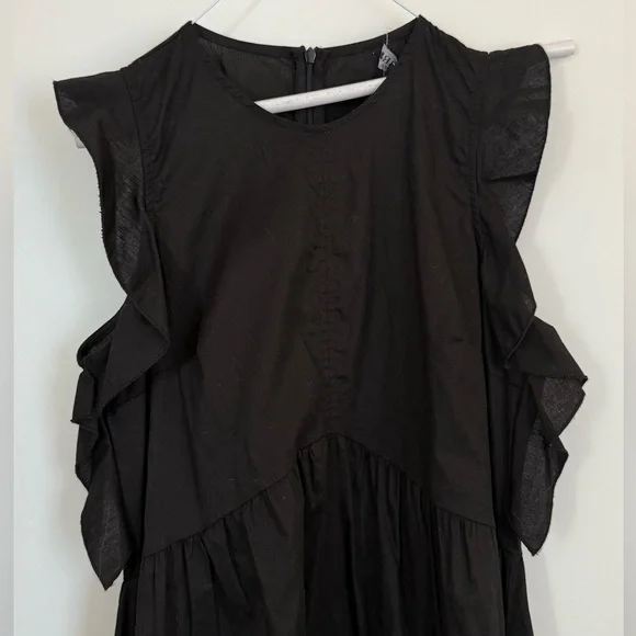 Magari Black Ruffle Dress - Picture 3 of 7